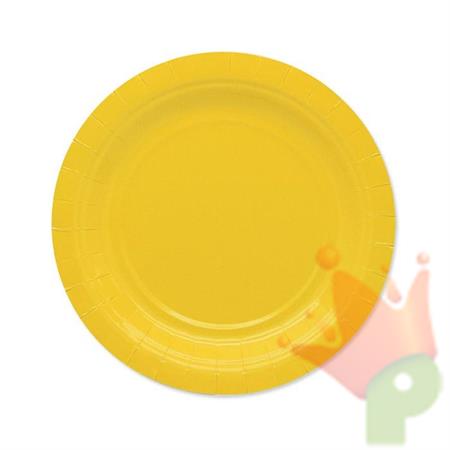 PIATTI 18CM ECOLOR GIALLO 25PZ