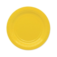 PIATTI 18CM ECOLOR GIALLO 25PZ