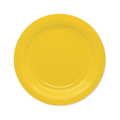 PIATTI 18CM ECOLOR GIALLO 25PZ