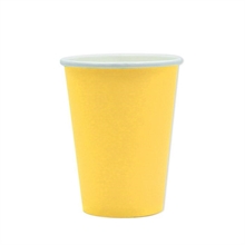 BICCHIERI 200CC ECOLOR GIALLO 25PZ