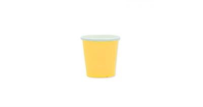 BICCHIERI 80CC ECOLOR GIALLO 25PZ