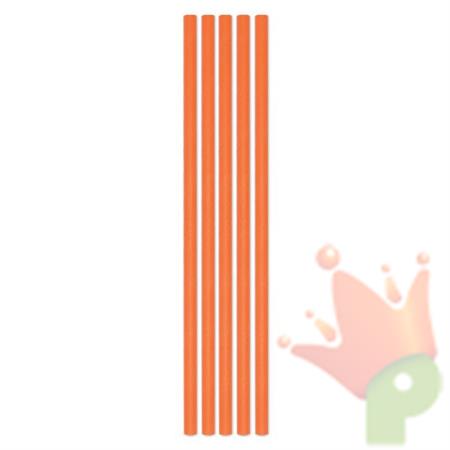 CANNUCCE ECOLOR IN CARTA D. 0,5 ARANCIO H. 20CM 50PZ
