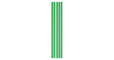 CANNUCCE ECOLOR IN CARTA D. 0,5 VERDI H. 20CM 50PZ