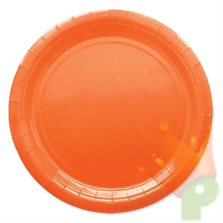 PIATTI 24CM ECOLOR ARANCIO 25PZ
