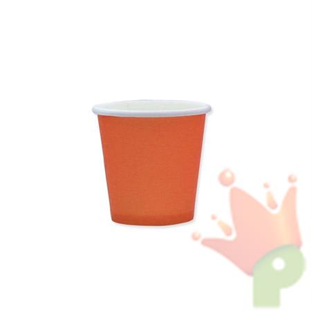 BICCHIERI 80CC ECOLOR ARANCIO 25PZ