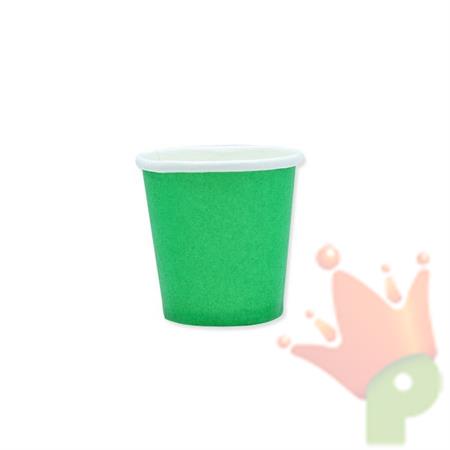 BICCHIERI 80CC ECOLOR VERDI 25PZ