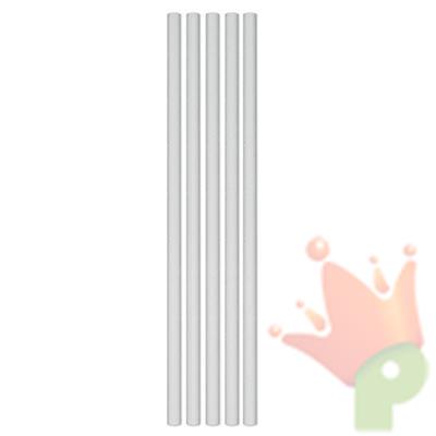 CANNUCCE ECOLOR IN CARTA D. 0,5 BIANCO H. 20CM 50PZ