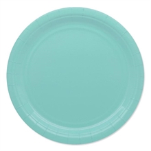 PIATTI 24CM ECOLOR ACQUA MARINA 25PZ