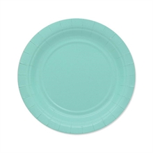 PIATTI 18CM ECOLOR ACQUA MARINA 25PZ