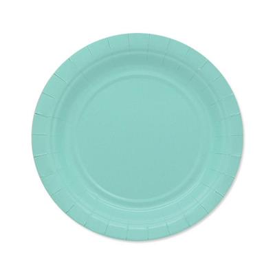 PIATTI 18CM ECOLOR ACQUA MARINA 25PZ