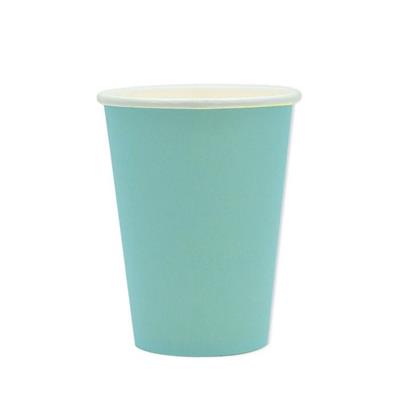 BICCHIERI 200CC ECOLOR ACQUA MARINA 25PZ