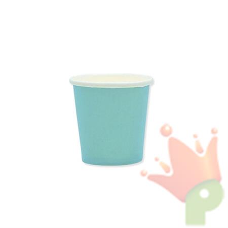 BICCHIERI 80CC ECOLOR ACQUA MARINA 25PZ