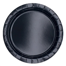 PIATTI 24CM ECOLOR NERI 25PZ