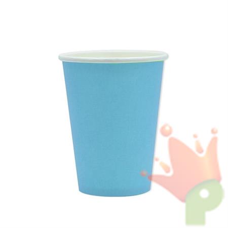BICCHIERI 200CC ECOLOR CELESTI 25PZ