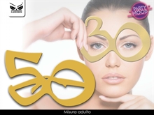 OCCHIALI GLITTER 50 ANNI ORO