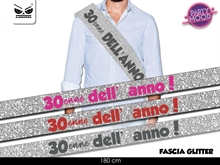FASCIA 30 ENNE DELL'ANNO GLITTER 120CM