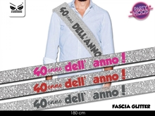 FASCIA 40 ENNE DELL'ANNO GLITTER 120CM