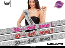 FASCIA 50 ENNE DELL'ANNO GLITTER 120CM
