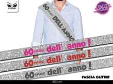 FASCIA 60 ENNE DELL'ANNO GLITTER 120CM