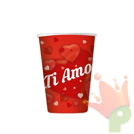 BICCHIERI 200CC AMORE 8PZ