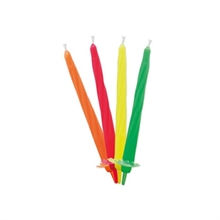 CANDELINE 8CM MULTICOLR 12PZ FLUO