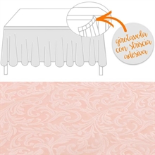 GONNA DAMASCATA FLOCCATO 74X430CM CIPRIA