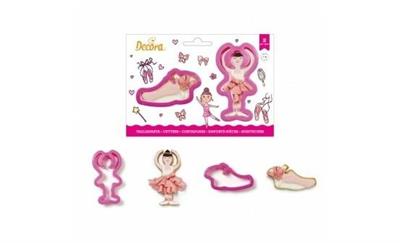 SET 2 TAGLIAPASTA BALLERINA E SCARPETTA PLASTICA