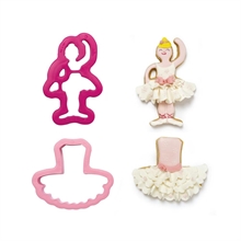 SET 2 TAGLIAPASTA BALLERINA E TUTU' IN PLASTICA
