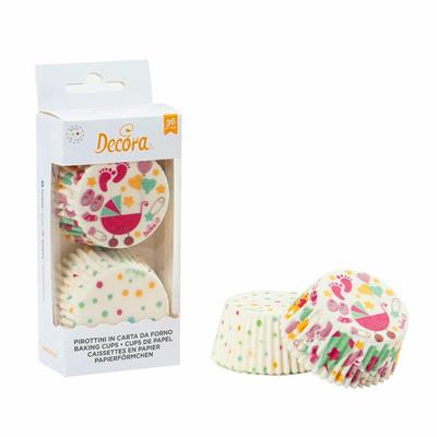 PIROTTINI 50X32MM BABY SHOWER GIRL E POIS 36PZ