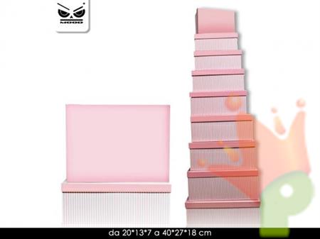 SCATOLA ROSA 15X22XH.9CM
