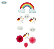 FESTONE PENDENTE 40X72CM UNICORNO