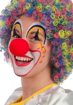 NASO CLOWN ROSSO IN SPUGNA 4,5 CM
