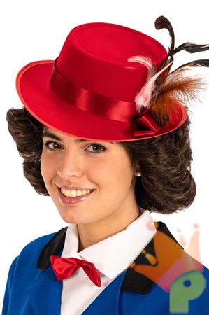 PARRUCCA MARY POPPINS CON CAPPELLO