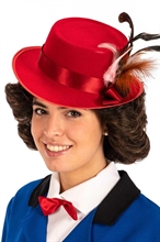 PARRUCCA MARY POPPINS CON CAPPELLO