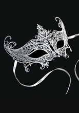 MASCHERA BIANCA IN METALLO
