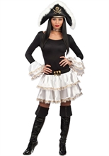 COSTUME SET PIRATESSA GONNA + POLSINI ADULTA TAGLIA UNICA