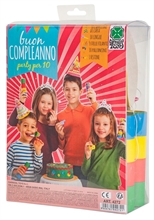 PARTY SET 10 CAPPELLI 5 STELLE 1 FESTONE 10 LINGUE 20 PALLONCINI