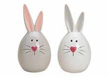 CONIGLIO IN CERAMICA 2 COL ASS 8X16X8CM