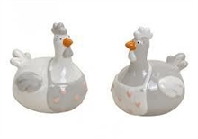 GALLINE IN CERAMICA 2 ASS 8X9X6CM