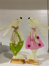 CONIGLIO IN LEGNO 2ASS 23X44X6CM