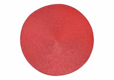 SOTTOPIATTO/TOVAGLIETTA ROTONDA ROSSO 38CM