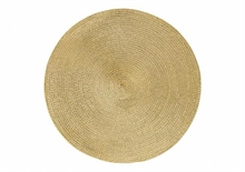 SOTTOPIATTO/TOVAGLIETTA ROTONDA ORO 38CM