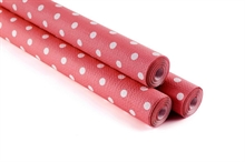 TOVAGLIA ROTOLO 1,18X5MT POIS ROSSO