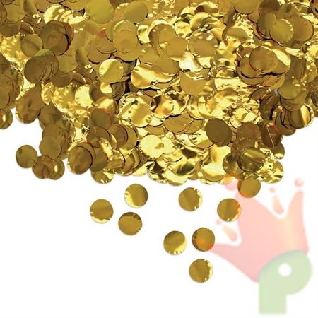 CORIANDOLI TONDI 2CM ORO METAL 50GR