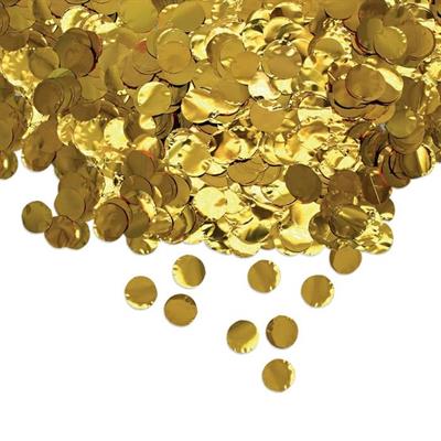 CORIANDOLI TONDI 2CM ORO METAL 50GR