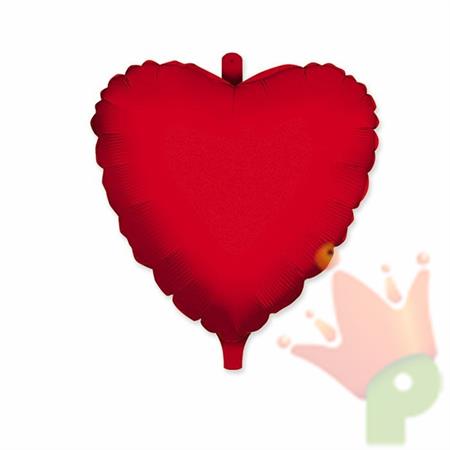 PALLONCINO MYLAR 18INCH 45CM CUORE ROSSO