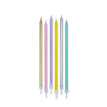 CANDELINE MATITE SPECIAL SOFT RAINBOW 15CM + SUPPORTO 6PZ