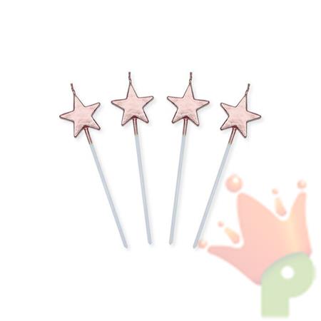 CANDELINE PICKS STELLE ROSE GOLD METAL 13CM