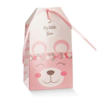 SCATOLINA TAG 55X35X100MM PON PON ROSA 10PZ