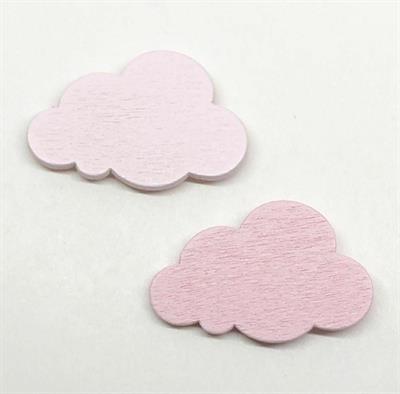 NUVOLETTE ROSA CON ADESIVO 12PZ